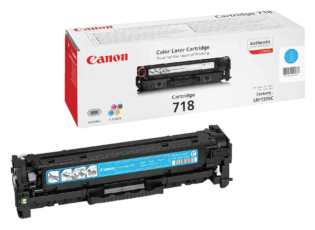 Tonercartridge Canon 718 blauw