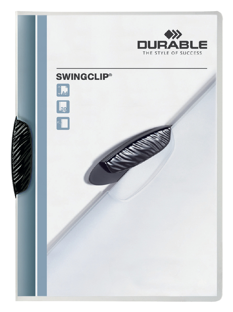 Klemmap Durable Swingclip 30 vellen zwart