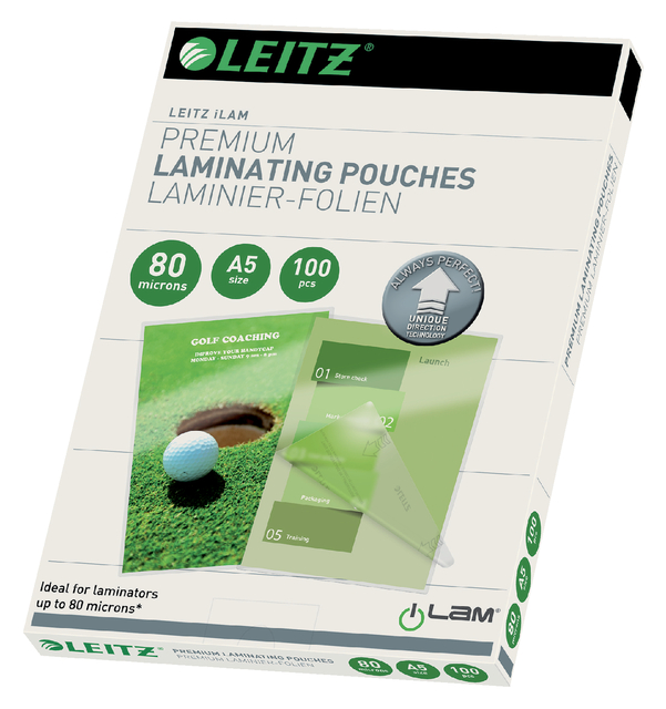 Lamineerhoes Leitz iLAM A5 2x80micron 100stuks