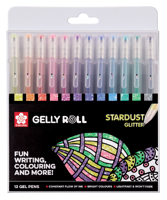 Gelschrijver Sakura Gelly Roll Stardust glitter assorti