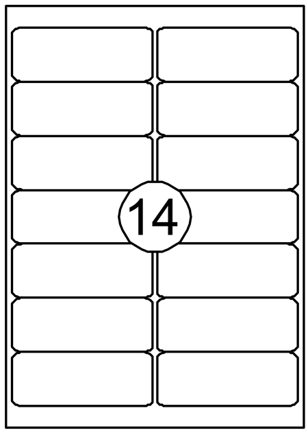 Etiket Quantore 99.1×38.1mm 1400 stuks