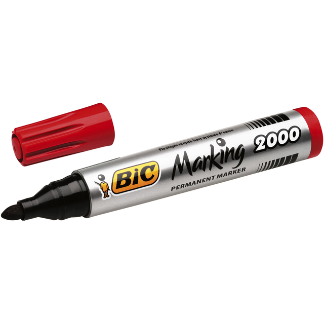 Viltstift Bic 2000 ecolutions rond large rood