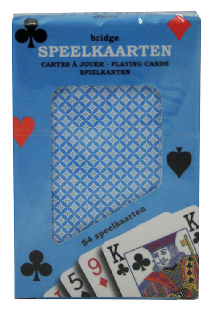 Speelkaarten premium blauw