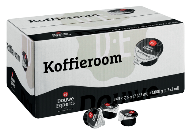 Koffiemelkcups Douwe Egberts halfroom 240×7.5gr