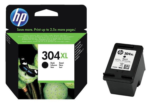 Inktcartridge HP N9K08AE 304XL zwart