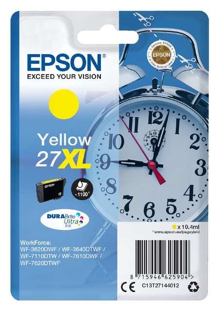 Inktcartridge Epson 27XL T2714 geel