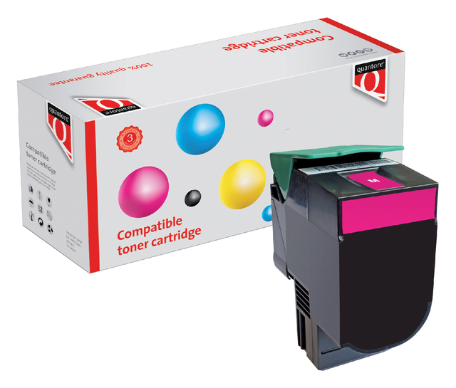 Tonercartridge Quantore alternatief tbv Lexmark C540H1MG rood