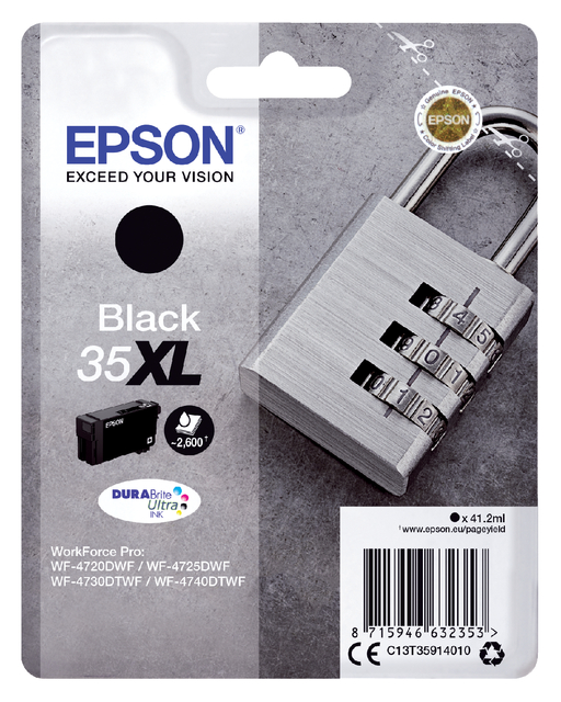 Inktcartridge Epson 35XL T3591 zwart