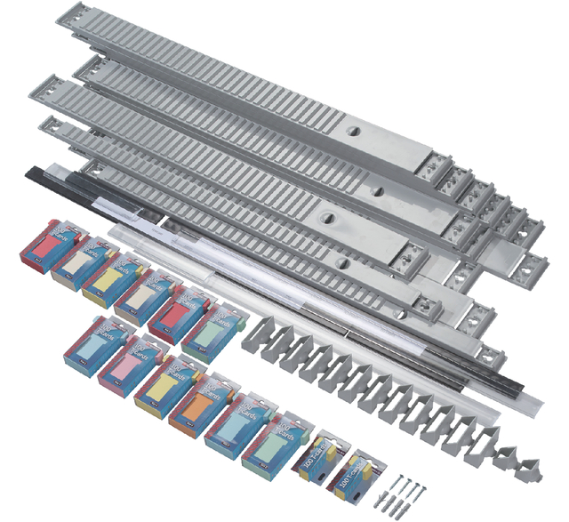 Planbord Djois jaar 35vaks grijs