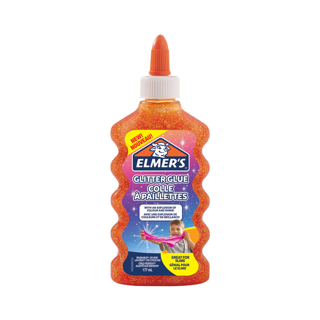 Kinderlijm Elmer’s glitter oranje