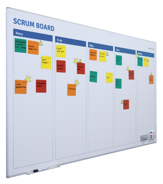 Scrum bord + starterkit scrum 90x120cm