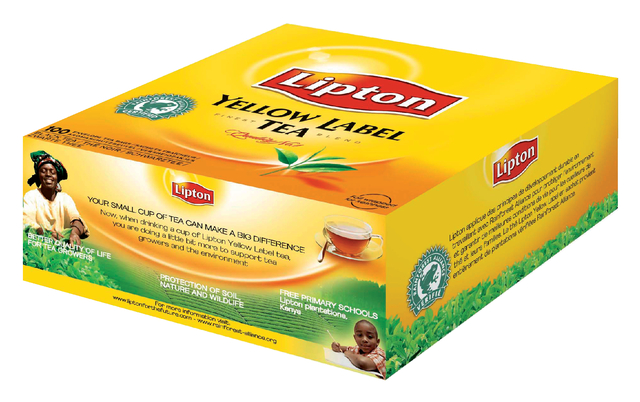 Thee Lipton yellow label met envelop 100×1.5gr