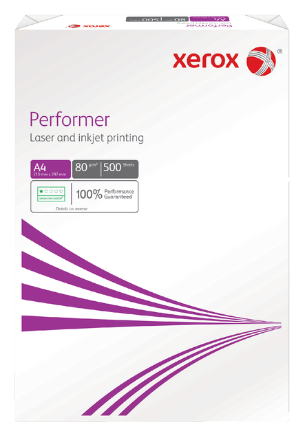 Kopieerpapier Xerox Performer A4 80gr wit 500vel