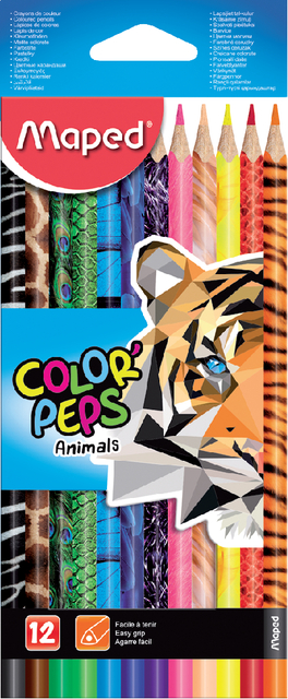 Kleurpotlood Maped Color’Peps Animals set á 12 kleuren