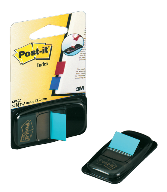 Indextabs Post-it 680 25.4×43.2mm felblauw 50 tabs