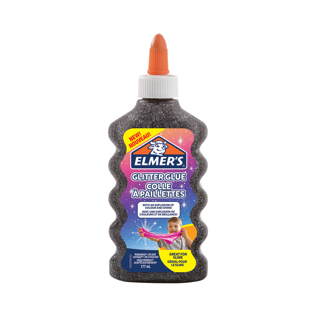 Kinderlijm Elmer’s glitter zwart