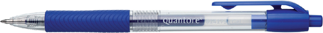 Gelschrijver Quantore grip drukknop 0.7mm blauw