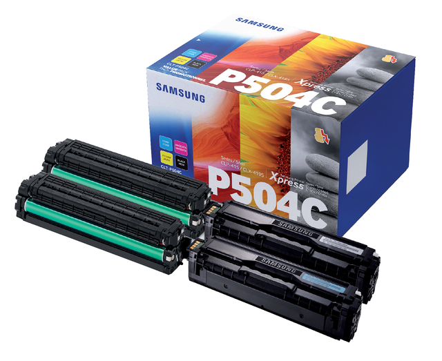 Tonercartridge Samsung CLT-P504C zwart + kleur