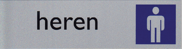 Infobord pictogram heren 165x44mm