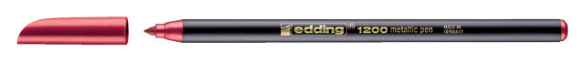 Fineliner edding 1200 072 fijn metallic rood