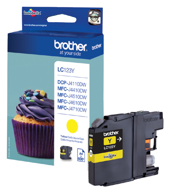 Inktcartridge Brother LC-123Y geel