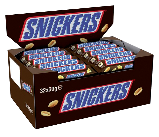 Snoep Snickers reep 32×50 gram