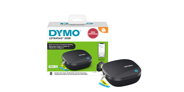 Labelprinter Dymo LetraTag 200B draagbaar bluetooth 12mm zwart