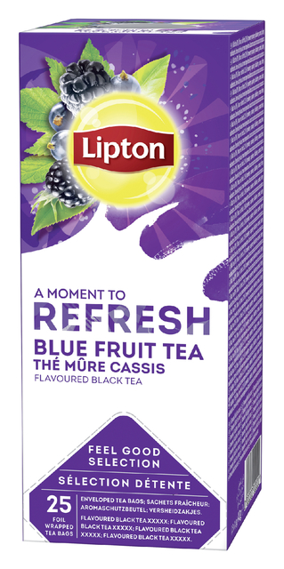 Thee Lipton Refresh blue fruit tea 25×1.5gr