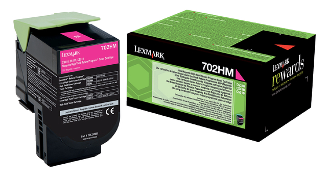 Tonercartridge Lexmark 70C2HM0 prebate rood