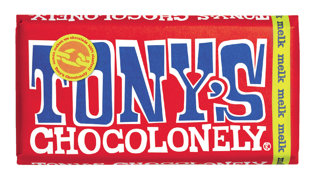 Chocolade Tony’s Chocolonely melk reep 180gr