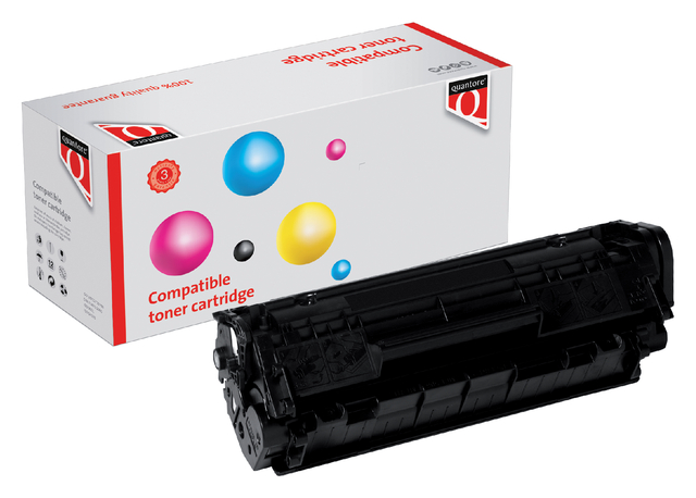 Tonercartridge Quantore alternatief tbv HP Q2612A 12A zwart