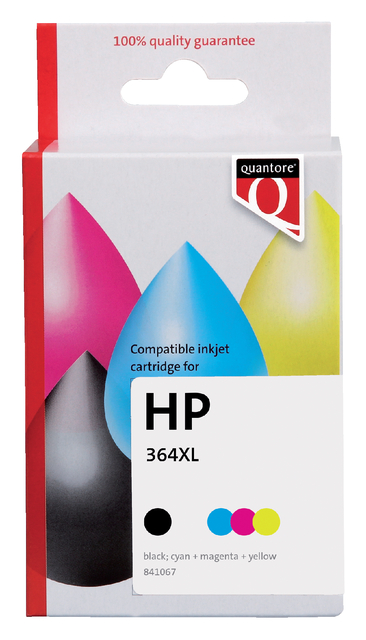 Inktcartridge Quantore alternatief tbv HP N9J74AE 364XL zwart + 3 kleuren